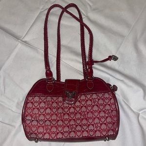 Red heart purse
